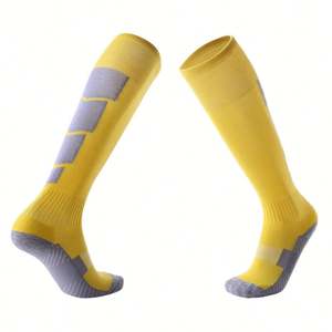 Factory Custom Football Soccer Sport <b>Socks</b> Comfortable <b>Compression</b> Design Anti-Bacterial Properties Sweat Crew Bottom Spring - Product Image 4