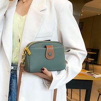 Sac bandoulière mini en cuir pleine fleur pour femme, pochette à monnaie et téléphone, fermeture éclair, sangle unique, nouveau style 2026, tendance et polyvalent, authentique