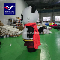 Moule gonflable pour défilé, modèle de dessin animé, costume de vêtements, poupée de marche pour homme volant, panda gonflable