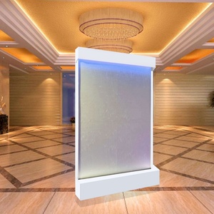 Cascade de mur d'eau en acrylique de haute qualité avec lumières LED colorées mobiles pour la décoration murale intérieure - Product Image 4