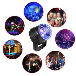 Led Disco Light Music Sound Activated Stage Lights Mini Rotating Laser Projector Christmas Party Show Effect Lamp