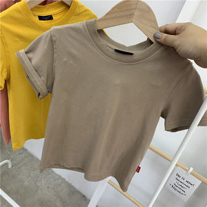 Vêtements pour garçons de 2 à 14 ans, été 2021, t-shirts décontractés à impression personnalisée, vente en gros - Product Image 6