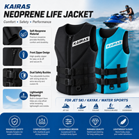 Gilet de sauvetage professionnel en néoprène pour adulte, veste de flottabilité pour jet ski, rafting, natation et sports nautiques