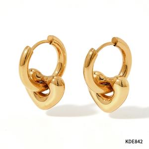 Pendientes de Estrella y Luna con Diseño Moderno, Resistentes al Agua, de Acero Inoxidable con Baño de Oro de 18K, Joyería de Acero Titanio de Moda con Regalo - Product Image 4