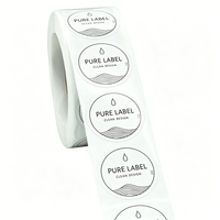 Étiquettes adhésives rondes personnalisées Jinyu, autocollants circulaires personnalisés avec logo d'entreprise pour l'emballage des produits