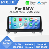 MEKEDE EU Stock Envío Gratis Sistema Linux Estéreo para Auto Monitor Táctil Dispositivo Premium para BMW X5 E70 X6 E71 2007-2012 10.25 Pulgadas