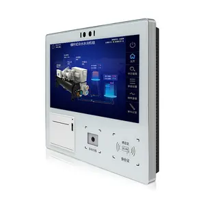 Layanan Mandiri otomatis antiair digital 15.6 inci, dengan pembaca kartu kredit, layar sentuh LCD, terminal kios POS checkout mandiri