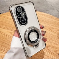 Étui de protection magnétique transparent antichoc pour Honor 200 100 90 80 70 60 50 Pro, coque arrière en silicone souple avec protection de l'appareil photo