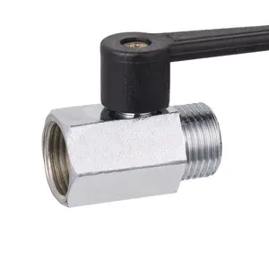 Convsion Mini Brass Ball Valve Male to Female M/F NPT/BSP 1/2 inch Copper Shutoff Ball Valve Flow Control Shower