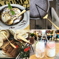 Service de couverts de table en acier inoxydable, avec cuillère fendue, cuillère à sucre, louche à soupe, couteau à gâteau de mariage