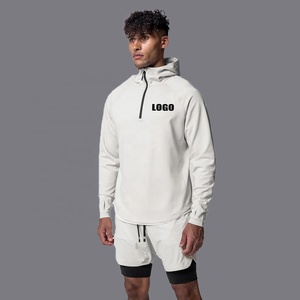 Nova Chegada Ropa Deportiva Mujer Tendencia 2023 Personalizado Zip Manga Longa Top Ginásio Casacos Com Buracos De Polegar para Homens - Product Image 1