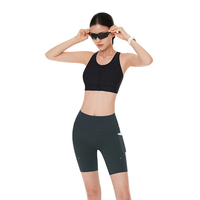 Soutien-gorge de sport d'été pour femme, haute résistance, antichoc, avec bonnets intégrés fixes, grande taille, respirant, léger, col en U, pour yoga et entraînement
