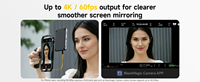 7RYMS Qshot V2 4K/60fps Kecerahan 5 Tingkat Layar 3.1" Monitor Selfie Magnetik Berkabel untuk Smartphone Vlog Streaming