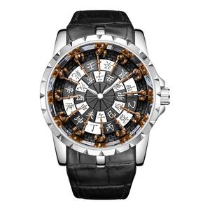 <span class=keywords><strong>Montre</strong></span> à quartz pour homme, design chevaliers, cadran du zodiaque chinois, grand cadran, <span class=keywords><strong>bracelet</strong></span> en cuir étanche, <span class=keywords><strong>montre</strong></span>-<span class=keywords><strong>bracelet</strong></span> rétro <span class=keywords><strong>de</strong></span> luxe - Product Image 5