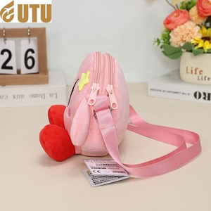 Kirby Canvas Crossbody Backpack Single Rainbow Cat Plush Bag Doll School Star Card Bag-F - Product Image 2