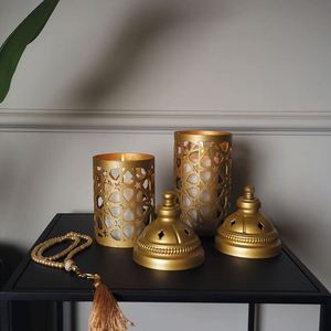 Luxury Arabic Home <b>Muslim</b> Dining Table Decor <b>Gifts</b> House Warming <b>Gift</b> Metal Islamic Candle Holder - Product Image 3