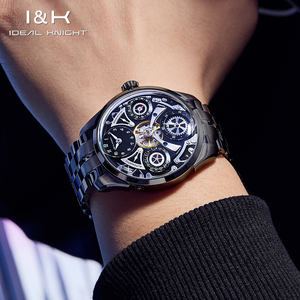 Montres mécaniques multifonctionnelles de haute qualité, design creux, automatiques, étanches, à la mode, pour homme, Ideal Knight 6820 OEM personnalisées - Product Image 3