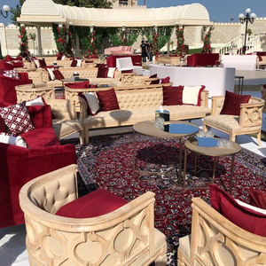 مصنع تصميم فرنسي دائري منحني تصميم تنجيدي حدث أريكة مقطعية الزفاف أريكة لوفيسيت - Product Image 6