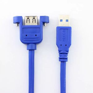 Usb 3.0 Male Female Extension Cable 30cm 0.5m 1m 1.5m 3m 5m <b>Copper</b> Wire With <b>Screw</b> Holes For Secure Mounting - Product Image 3