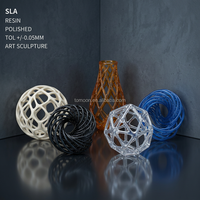 Escultura de Resina Impresa en 3D SLA, Escultura de Rejilla, Decoración del Hogar, Figura Personalizada OEM de Alta Precisión