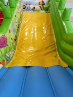 Toboggan Gonflable Double Commercial Arc-en-ciel Écologique 0,55 mm en PVC pour Extérieur, Toboggan Rebondissant pour Parc d'Attractions et Location de Fêtes Foraines