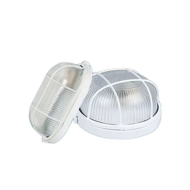 ร่มแสงแสงรอบกลางฝาครอบแก้วที่มีฟังก์ชั่นป้องกันความชื้นใช้กันอย่างแพร่หลายในห้องน้ำโรงงานเรือห้อง