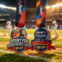 Medallas Deportivas Personalizadas al por Mayor, de Esmalte Suave, con Diseño de Logotipo en Oro y Plata, para Competencias Ecuestres y de Cricket