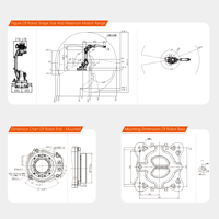 Robot de soudage industriel six axes à commande PLC, entraînement servo-électrique, protection IP54, équipement de soudage automatique haute précision pour l'automobile