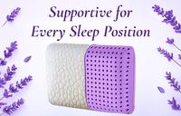 Oreiller en mousse à mémoire de forme aromathérapie infusé à la lavande pour une relaxation profonde et un meilleur sommeil