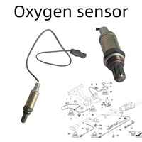 Sonde Lambda pour pièces d'origine GM AFS21 19211437 1 fil, capteur d'oxygène à 1 fil, capteur O2, rapport air-carburant, 0258002024, 0258002060