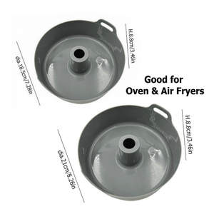 YuYe Silicone <span class=keywords><strong>Savarin</strong></span> <span class=keywords><strong>Moule</strong></span> Gâteau Moules De Cuisson pour Air Friteuses Accessoires Cupcake Muffin Casseroles Gaufre Oeuf <span class=keywords><strong>Moule</strong></span> Brownie Pan - Product Image 3