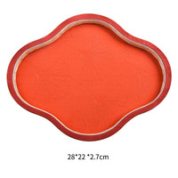 Plateau de présentation de bijoux personnalisé en tissu brodé recyclable, style cour chinoise, pour colliers, boucles d'oreilles, bagues et accessoires