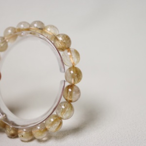 Bán buôn Nhà cung cấp tự nhiên chữa bệnh Vòng đeo tay <span class=keywords><strong>Rutilated</strong></span> thạch anh Vòng đeo tay miễn phí hình thức Vòng đeo tay pha lê đồ trang sức vòng đeo tay - Product Image 5