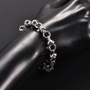 สร้อยข้อมือสแตนเลสสตีลหนา 8 มม. สไตล์พังก์ ลายโซ่รูปไข่ สำหรับผู้หญิง ผู้ชาย ฮิปฮอป ร็อค บอย สายรัดข้อมือ เครื่องประดับโลหะ - Product Image 2