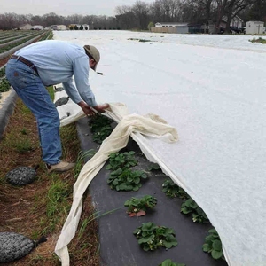 Tissu non tissé respirant <span class=keywords><strong>pour</strong></span> la protection des plantes agricoles et des fleurs – Vente chaude, léger, uni, à pois, croisé - Product Image 1