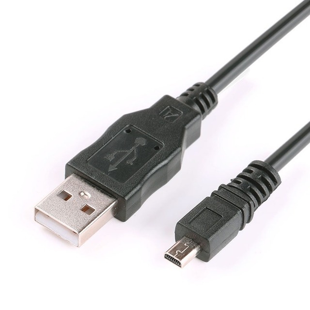 8P for USB Type-A/Micro-USB Data Cable PVC Material for D7200 D3200 D5500 D5100 D5200 D7100 P7100 DSLR Cameras