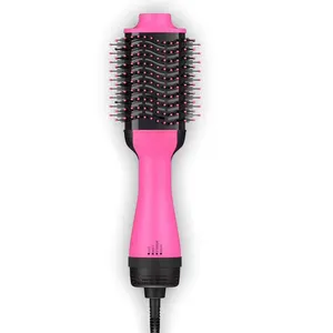 Manufacturer Supply Round Rotating Volumizer Styler Hot Air 1 Step 1000W Hair Brush Blow Dryer