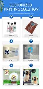 Imprimante UV à lit plat imprimante à jet d'encre UV pour ordinateur portable en aluminium couvre porte-clés étuis pour écouteurs <span class=keywords><strong>sous</strong></span>-verres en liège portefeuilles en cuir - Product Image 6