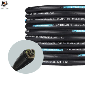 Manguera de limpieza de alcantarillado de 15 m (50 pies) con trenza de alambre de acero inoxidable y plástico, 7500 PSI - Product Image 2