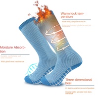 Femmes épais chaud hiver Tube mollet Ski chaussettes en gros Logo personnalisé coupe-vent longueur de l'équipage imprimé antibactérien Sports de montagne