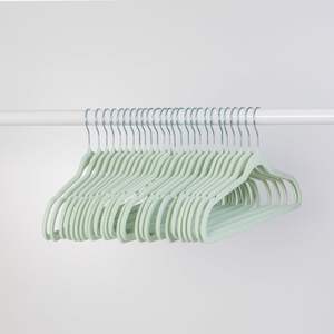 Cintres en velours en gros, cintres à vêtements en velours floqués antidérapants pour placard - Product Image 6