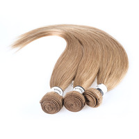 Extensions de cheveux indiens lisses en gros, 100 % cheveux humains Remy, en vrac, double trame, colorées, pour cosplay