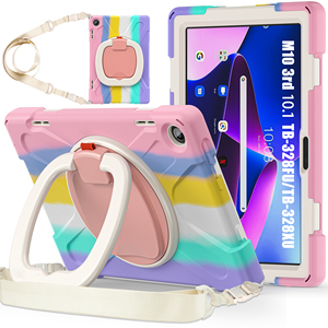 Custodia per Tablet in Silicone per Bambini con Supporto e Porta Penna per <span class=keywords><strong>Lenovo</strong></span> <span class=keywords><strong>M10</strong></span> <span class=keywords><strong>HD</strong></span> 3a Gen 10.1 Pollici 2022 TB-328F - Product Image 1