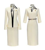 Ensembles blancs pour femmes, ensembles deux pièces pour femmes, costumes pour femmes, tenues de bureau pour femmes, ensembles de costumes de bureau pour femmes, ensembles de costumes avec jupe pour femmes
