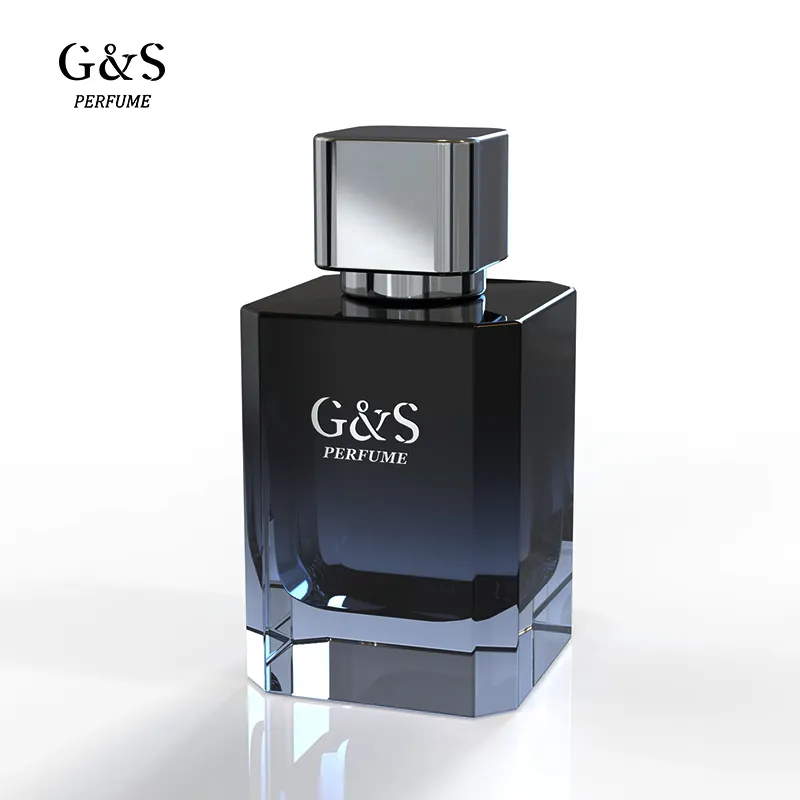 Emballage de parfum personnalisé de 30ml 50ml 100ml flacon de parfum en verre vide noir rechargeable de luxe avec boîte