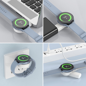 <span class=keywords><strong>Cargador</strong></span> <span class=keywords><strong>Magnético</strong></span> de Doble Entrada SIKAI para Samsung Galaxy Watch 6 5 4 3 Active2, Enchufe USB-A Giratorio, Puerto USB-C, Banco de Energía - Product Image 4