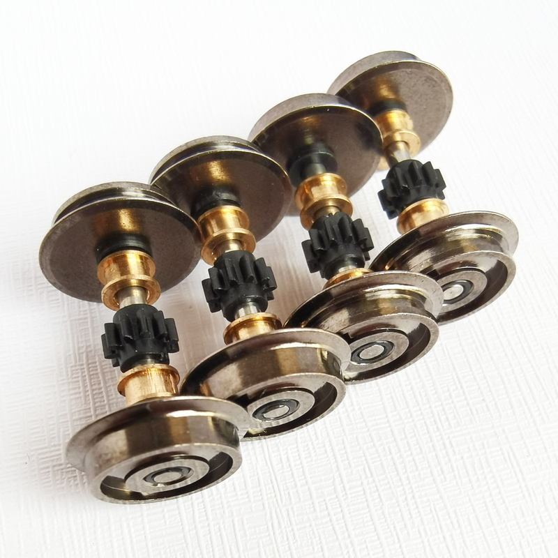 OO HO Gauge Traction Wheelset Assembly