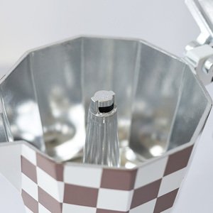 <span class=keywords><strong>Cafetera</strong></span> italiana de 6 <span class=keywords><strong>tazas</strong></span> octogonal <span class=keywords><strong>Moka</strong></span> Pot Stovetop Espresso con tapa e instrucciones Hervidor de metal - Product Image 3