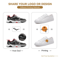 Chaussures de sport rétro personnalisées pour hommes, respirantes, en mesh, style basketball, décontractées, blanches et noires, avec logo OEM