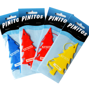 Groothandel op maat gemaakte logo papieren hangende autoluchtverfrisser in boomvorm voor promotionele branding en langdurige autogeur - Product Image 4